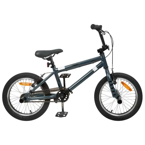 vidaXL BMX 16 Inci pentru 5-8 ani Gri închis