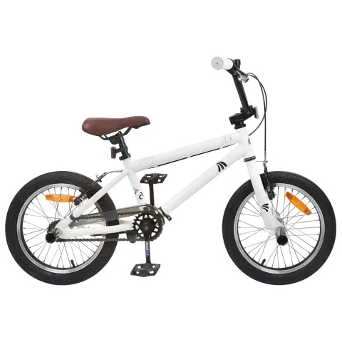vidaXL BMX 16 Inci pentru 5-8 ani Alb