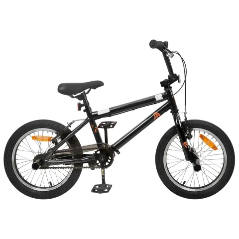 vidaXL BMX 16 Inci pentru 5-8 ani Negru