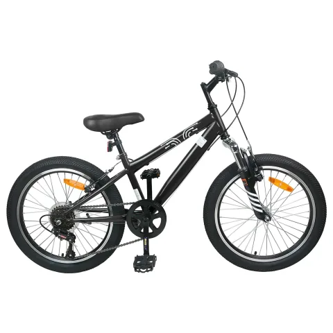 vidaXL Bicicletă Montană 20 Inci 6-Viteză pentru 5-8 ani Negru