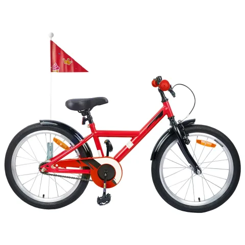 vidaXL Bicicletă pentru Copii 18 Inci pentru 5-7 ani Roșu