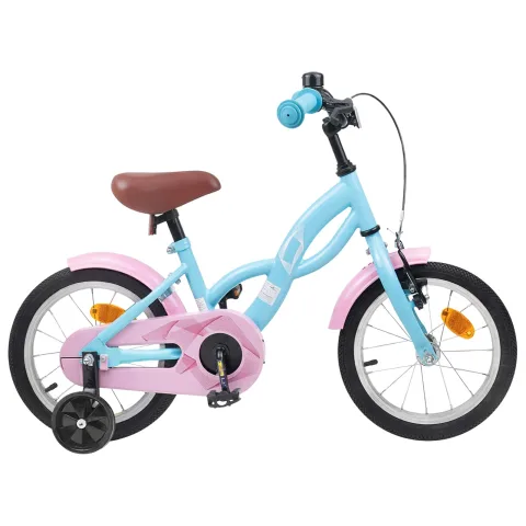 vidaXL Bicicletă pentru Copii 14 Inci pentru 3-5 ani Albastru deschis