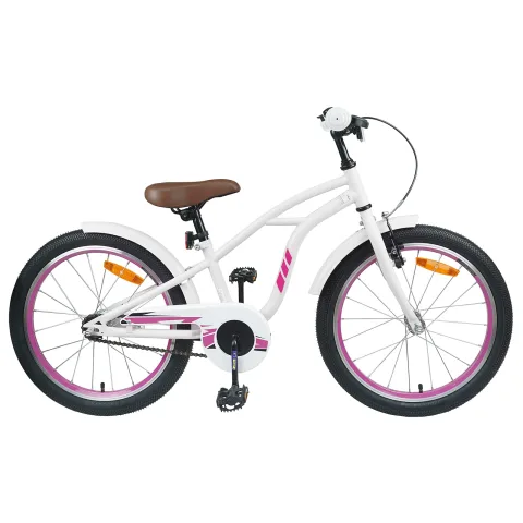 vidaXL Bicicletă pentru Copii 20 Inci pentru 6-11 ani Alb