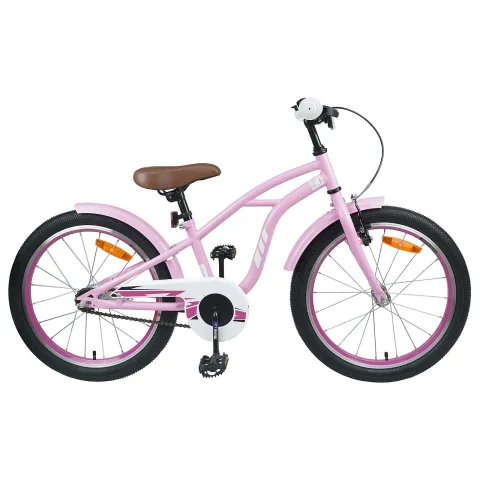 vidaXL Bicicletă pentru Copii 18 Inci pentru 5-7 ani Roz deschis