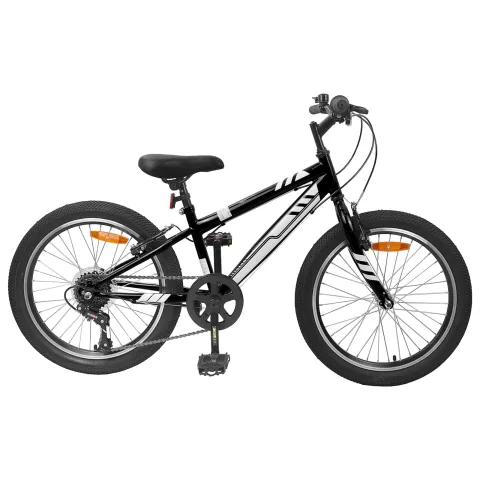 vidaXL Bicicletă Montană 20 Inci 6-Viteză pentru 5-8 ani Negru