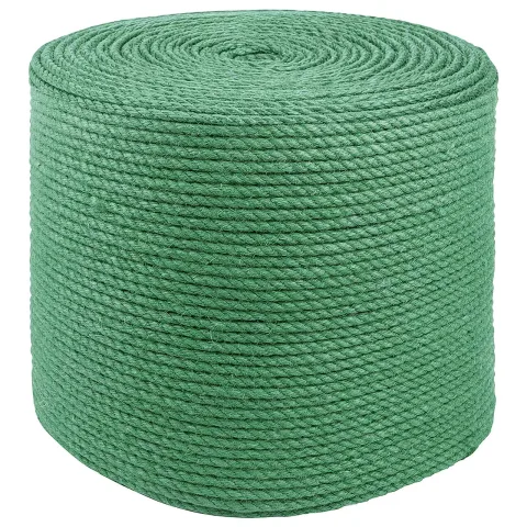 vidaXL Frânghie din Jute 6 mm Verde 100% jute Tossa