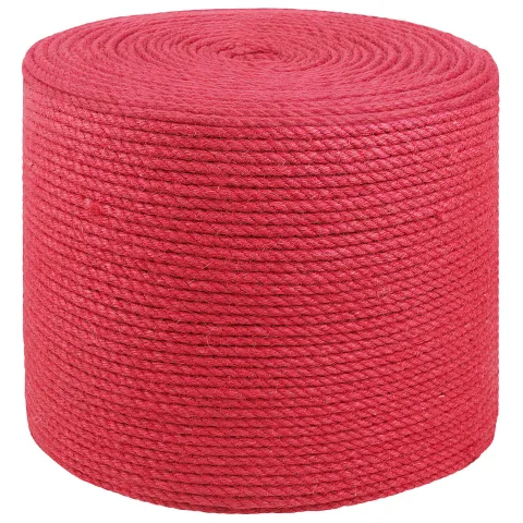 vidaXL Frânghie din Jute 6 mm Roșu 100% jute Tossa