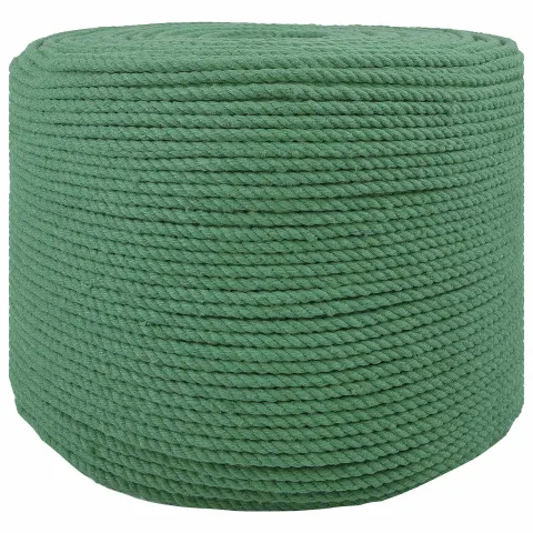 vidaXL Sfoară din Bumbac 6 mm 25 m Verde 100% bumbac