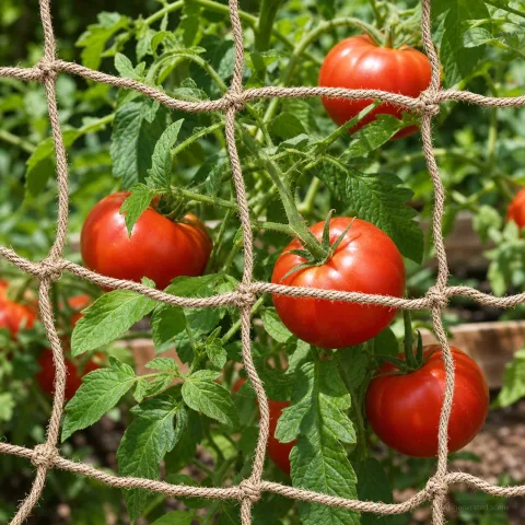 vidaXL Plasă de suport pentru plante din iută natural 1 x 50 m