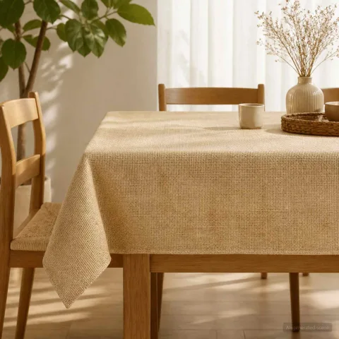 vidaXL Față de masă din iută natural 140 x 300 cm 100% iută Tossa
