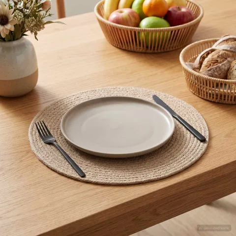 vidaXL Placemeti din iută 4 buc. natural 100% iută Tossa