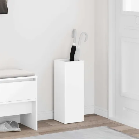 vidaXL Suport pentru umbrele Alb 20 x 20 x 55,5 cm Lemn prelucrat