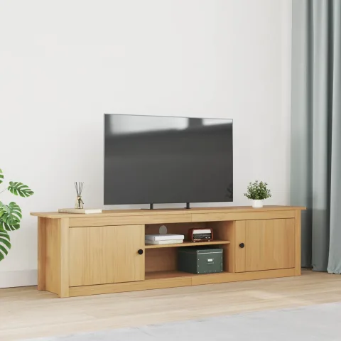 vidaXL Suport TV HILL 158 x 40 x 39.5 cm Maro miere Lemn masiv de pin