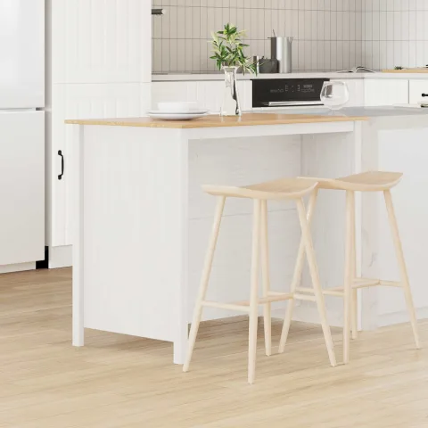 vidaXL Insule de bucătărie HILL Alb 112 x 66 x 90 cm Lemn masiv de pin