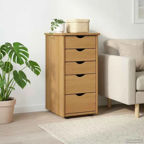 vidaXL Dulap 34 x 39 x 61,5 cm Lemn de pin masiv Maro miere