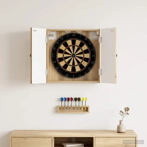 vidaXL Cabinet pentru ținte de darts BREDA Stejar Artizanal