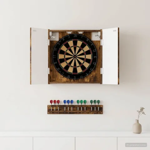 vidaXL Cabinet pentru ținte de darts ALKMAAR Stejar fumuriu
