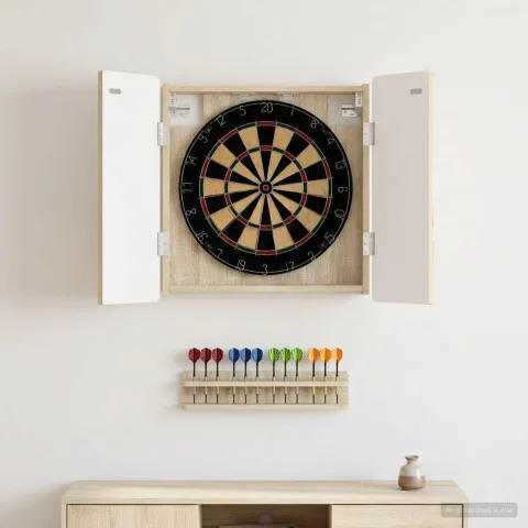 vidaXL Cabinet pentru ținte de darts ZWOLLE Stejar Sonoma