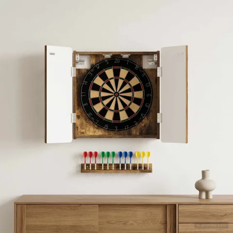 vidaXL Cabinet pentru ținte de darts ZWOLLE Stejar fumuriu