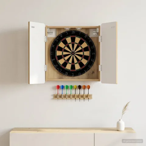 vidaXL Cabinet pentru ținte de darts ZWOLLE Stejar Artizanal