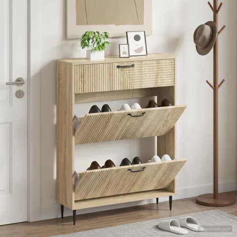 vidaXL Dulap pentru pantofi HAARLEM 78 x 24 x 103 cm Lemn prelucrat