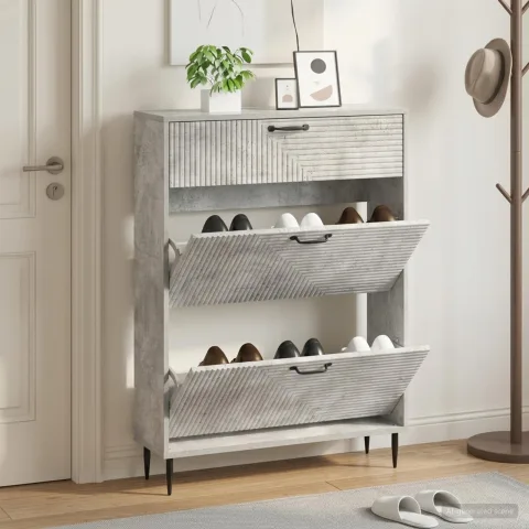 vidaXL Dulap pentru pantofi HAARLEM 78 x 24 x 103 cm Lemn prelucrat