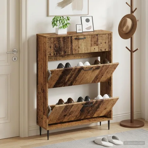vidaXL Dulap pentru pantofi HAARLEM 78 x 24 x 103 cm Lemn prelucrat