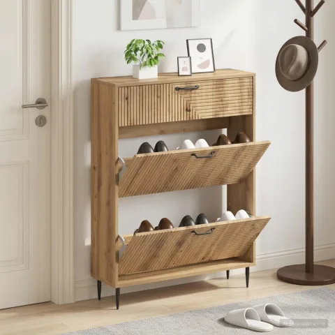 vidaXL Dulap pentru pantofi HAARLEM 78 x 24 x 103 cm Lemn prelucrat