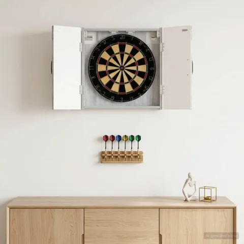vidaXL Cabinet pentru ținte de darts UTRECHT Sonoma gri Lemn prelucrat