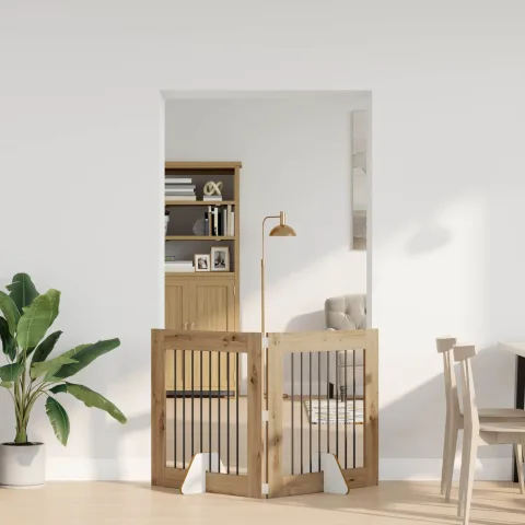 vidaXL Poartă pentru câini pliabilă cu suporturi 2 buc. 160,5 cm