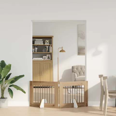 vidaXL Poartă pentru câini pliabilă cu suporturi 2 buc. 160,5 cm