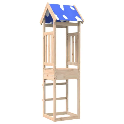 vidaXL Turn de joacă Maro 52.5 x 46.5 x 208 cm Lemn de pin masiv