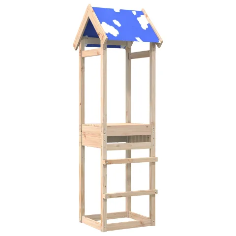 vidaXL Turn de joacă Maro 52,5 x 46,5 x 195 cm Lemn masiv de pin