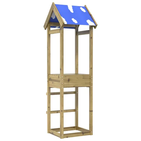vidaXL Turn de joacă Maro 52,5 x 46,5 x 195 cm Lemn masiv tratat