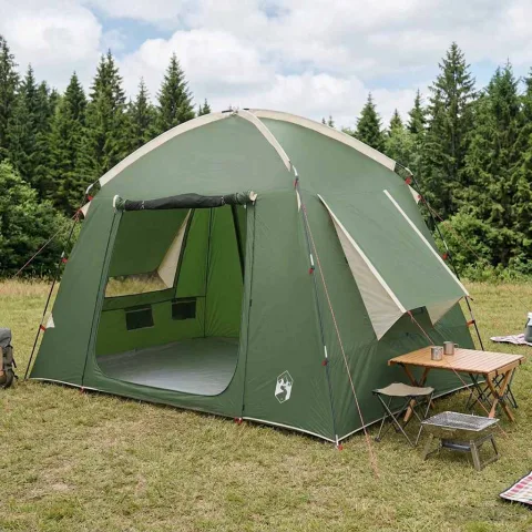 vidaXL Tent Cabină cu acoperiș Verde 210 x 210 x 138 cm Poliester