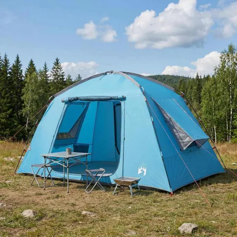 vidaXL Tent Cabină cu acoperiș albastru 300 x 210 x 156 cm Poliester