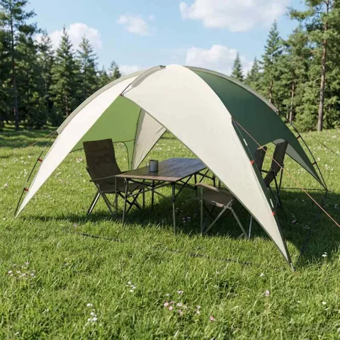 vidaXL Cort de camping cu protecție împotriva ploii, rezistent la apă
