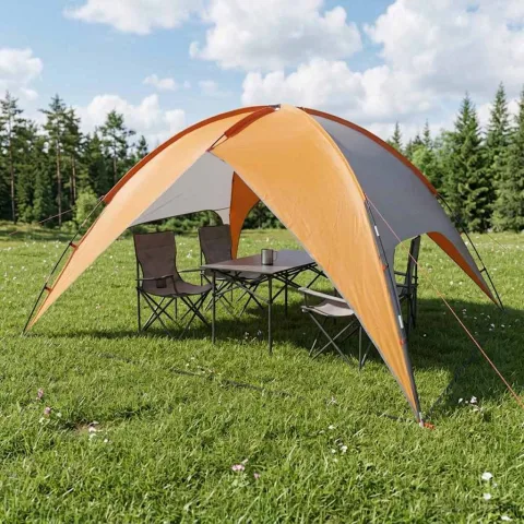 vidaXL Cort de camping cu protecție împotriva ploii, rezistent la apă