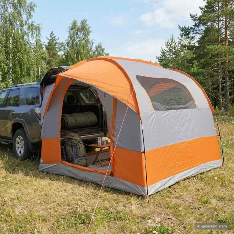 vidaXL Cort de tailgate cu plasă de protecție rezistent la apă