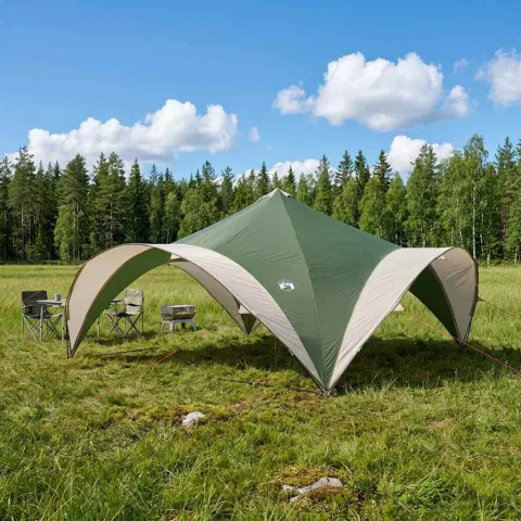 vidaXL Cort pentru Petreceri cu acoperiș Verde 400 x 400 x 320 cm