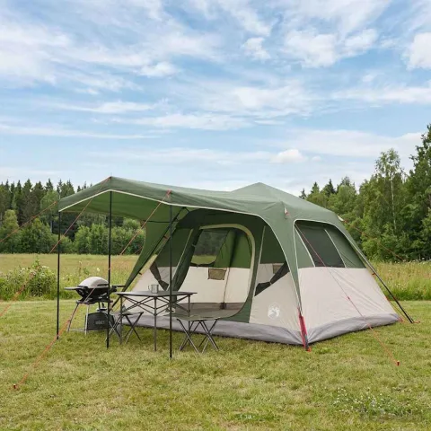 vidaXL Cort de Familie Verde 305 x 275 x 190 cm Poliester și oțel