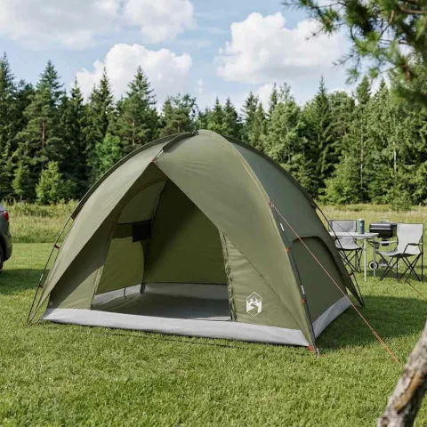 vidaXL Cort de camping cu protecție împotriva ploii, rezistent la apă