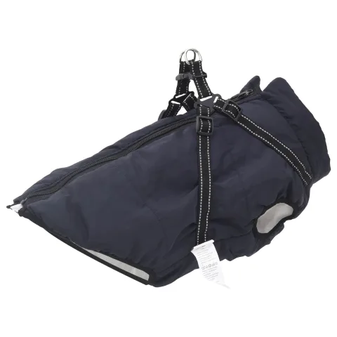 vidaXL Haina pentru Câini Albastru marin L68 Fleece și poliester