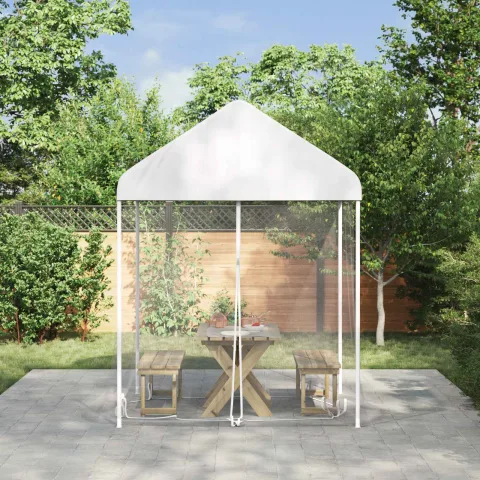 vidaXL Plasă de țânțari pentru foișor 220 mesh Alb 2 x 2 x 2 m