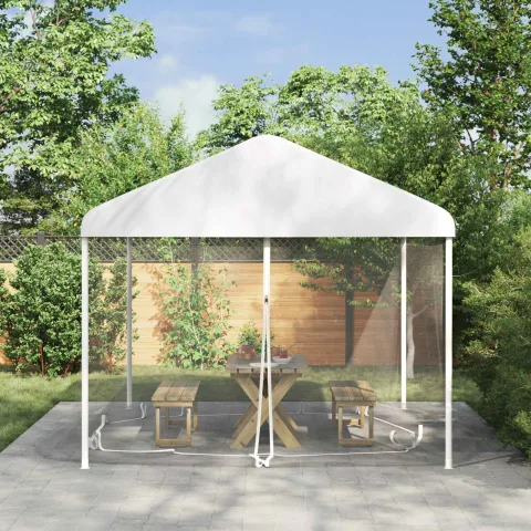 vidaXL Plasă de țânțari pentru foișor 220 mesh Alb 3,6 x 3 x 2 cm
