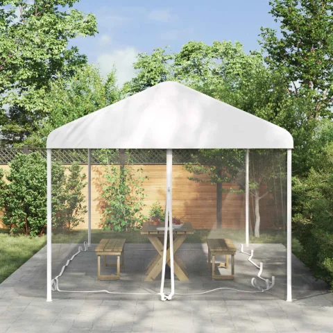 vidaXL Plasă de țânțari pentru foișor 220 mesh Alb 6 x 3 x 2 m