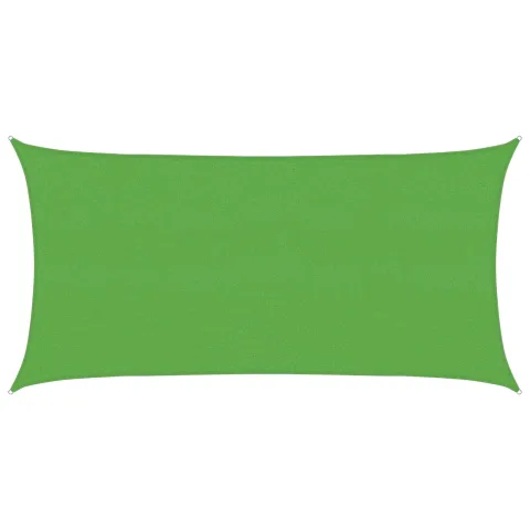 vidaXL Pânză de umbră 2 x 6 m HDPE Dreptunghiular Verde deschis