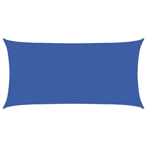 vidaXL Pânză de umbră 2 x 6 m HDPE Dreptunghiular albastru