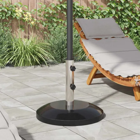 vidaXL Bază pentru parasolar cu pol de 40-50 mm 26.75 kg Negru