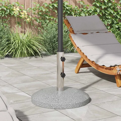 vidaXL Bază pentru parasolar cu pol de 40-50 mm 26.45 kg Gri